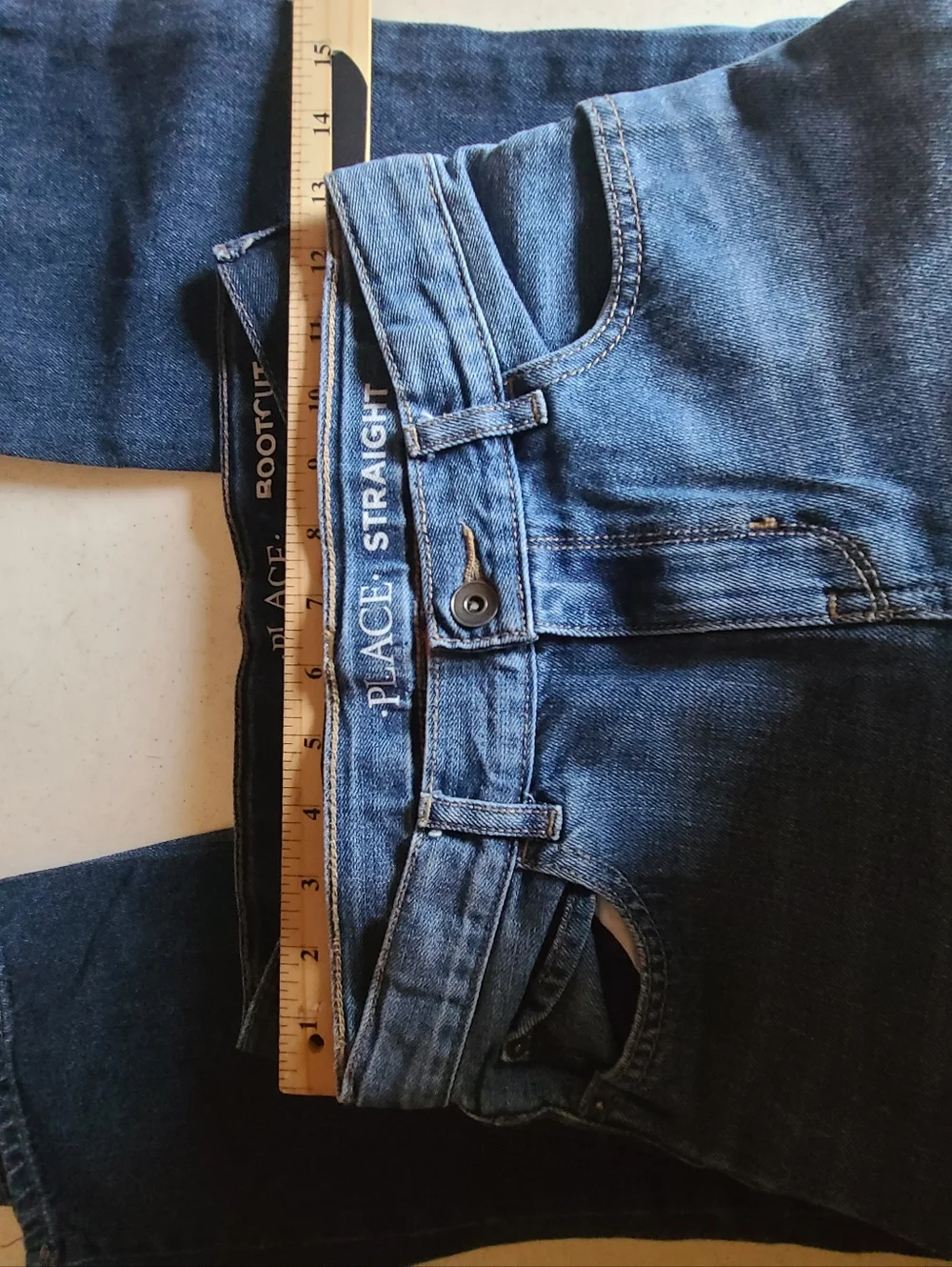 The Children's Place Boys 8H Jeans Bundle - Straight & Bootcut (Set of 2)